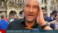 Watch kilt-wearing Scotland fan's wardrobe malfunction stun German TV host