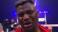 Ngannou KOs Ferreira and breaks down in tears after dedicating win to son