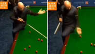 Watch as fuming snooker star slaps ball and storms out of Saudi Arabia Masters