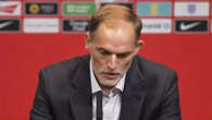 Watch Tuchel's awkward reaction when asked why he chose England over Man Utd