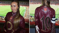 Arsenal icon's daughter wears custom leather jacket version of iconic shirt