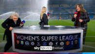 Awkward moment Sky Sports pundits drenched and forced to run for cover