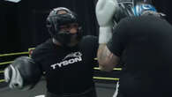 'Can you imagine Jake's face,' says Mike Tyson trainer as he breaks boxing pad