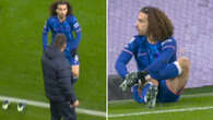 Marc Cucurella charges over to Chelsea bench and changes boots