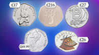 Full list of quirky rare coins featuring famous characters worth up to £356