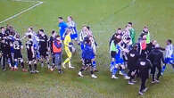 Watch huge brawl break out following League One clash between former Prem giants