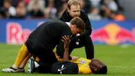 Danny Welbeck stretchered off and left needing oxygen after back injury