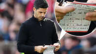 Arteta spotted checking ‘dark arts’ notepad with THREE main principles vs Saints