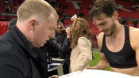 PAOK star asks Paul Scholes to sign his shirt live on TV after defeat to Man Utd