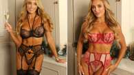 Towie's Amber Turner looks incredible as she strips down to lace lingerie