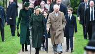 Kate embraces OAP battling cancer as royals attend Xmas service without Andrew