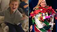 Watch the moment Josie Gibson's son sees his mum unmasked on The Masked Singer