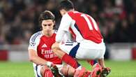 Huge Arsenal blow as Calafiori forced off injured in Champions League clash