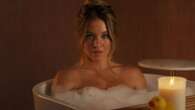 Sydney Sweeney strips naked for a bubble bath