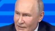 Moment Putin erupts in fury at reporter who challenged him over Ukraine war