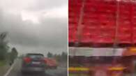 Moment car smashes into lorry after high-speed overtake - who’s at fault?