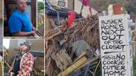 My neighbour hangs his underwear on top of 'eyesore' pile of rubbish