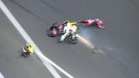 MotoGP star rushed to hospital by air ambulance after horror crash with rival