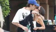 Cruz Beckham, 19, says he LOVES girlfriend Jackie, 29, as they kiss in LA