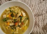 Macaroni, chicken and veggie velouté – Stay warm this winter