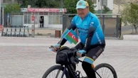 64-летний казахстанец решил добраться из Актау до Парижа на велосипеде