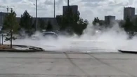 Кипятком залило улицы в Караганде (видео)