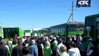 Водители автобусов устроили забастовку в Семее