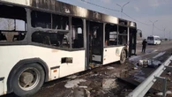 Автобус с пассажирами загорелся на трассе под Павлодаром (фото)