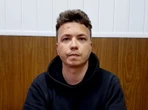 Pratasiewicz na konferencji białoruskich władz. Symboliczna reakcja dziennikarzy BBC