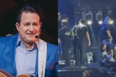 Assista ao momento em que Marrone cai do palco e bate a cabeça