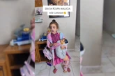 Influencer veste a filha de “mãe cansada” e viraliza nas redes. Veja