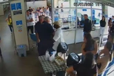 DF: veja momento em que PM de folga invade hospital e ataca vigilantes