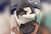 RN: hospital usa embalagem de bolo como máscara de oxigênio para bebê