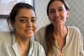 “Tudo que eu queria”, derrete-se Flora Gil ao visitar Preta nos EUA