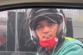 Motoboy é preso por assédio após ser gravado fazendo gesto obsceno