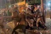 PMs agridem homem com socos e chutes em festa junina na Bahia. Vídeo