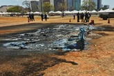 Vídeo mostra que ninguém passou próximo de banheiros antes de incêndio