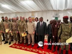 Presidente da República Centro-Africana homenageia mercenários russos