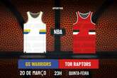 Palpite Golden State Warriors x Toronto Raptors – NBA – 20/03/2025