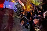 Colisão frontal entre carros deixa 2 mortos e 3 feridos na Paraíba