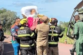 Após acidente, criança é socorrida com ferro cravado ao corpo