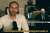 “Parece uma moça berrando”, disse Eduardo Bolsonaro sobre Moraes, antes da prisão do pai