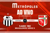 Série D: assista ao vivo e com imagens Central-PE e Lagarto-SE