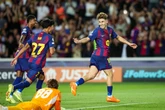Fermín López faz hat-trick e Barcelona goleia Olympiacos na Champions