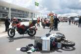 Motociclista sofre acidente em frente ao Palácio do Planalto