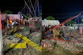 Brinquedo “espalha brasa” desaba e seis crianças ficam feridas. Vídeo