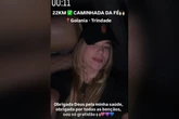 Virginia faz caminhada de 22 km em romaria católica: “Rezamos”. Vídeo