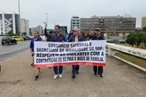 Vigilantes protestam contra demissões na Rodoviária do Plano Piloto