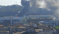 Vídeo: incêndio atinge depósito em shopping da Grande Florianópolis