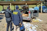 Polícia aborda argentinas e descobre contrabando de 6,9 mil cigarros